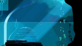 Screenshot from the game GRIS in good quality