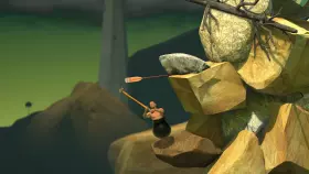 Screenshot from the game Getting Over It with Bennett Foddy in good quality