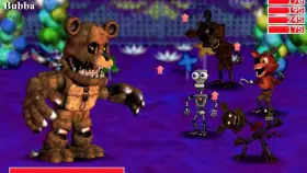 Screenshot from the game FNaF World in good quality
